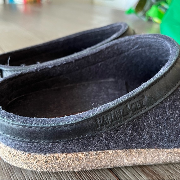 Haflinger Gray Wool Felt Slippers Size 41 - Picture 4 of 9